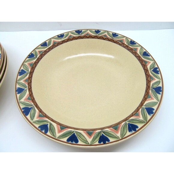 Mikasa Potter's Touch Sausalito Soup Bowls 8.25" Discontinued Pattern set of 4 - Picture 5 of 12